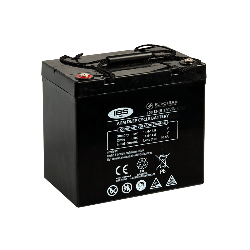 Batteria auto REVOLEAD LDC12 55 AGM 12V 55Ah